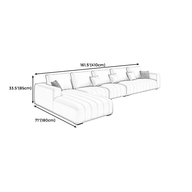 BEIGE MODERNA MODERNA FORNI IN FATTO SETTO SETTO/NEZIONALE CON CUSCIONI DI SCENDE