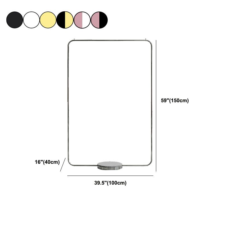 Leisure Metal Hall Tree Solid Color Stainless Steel Coat Rack