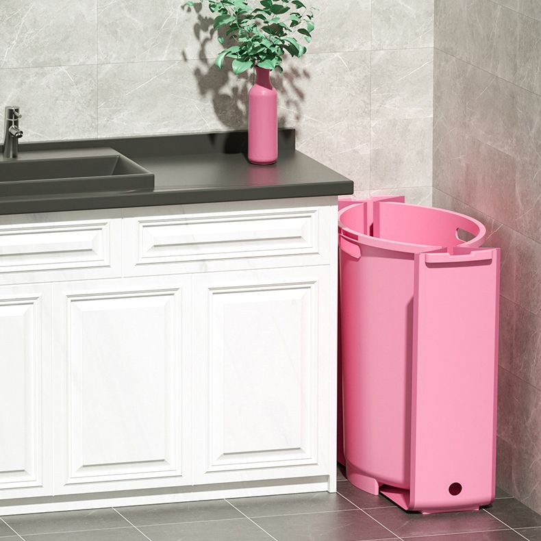 Plastic Round Foldable Bath Tub Soaking Freestanding Bathtub for Bathroom