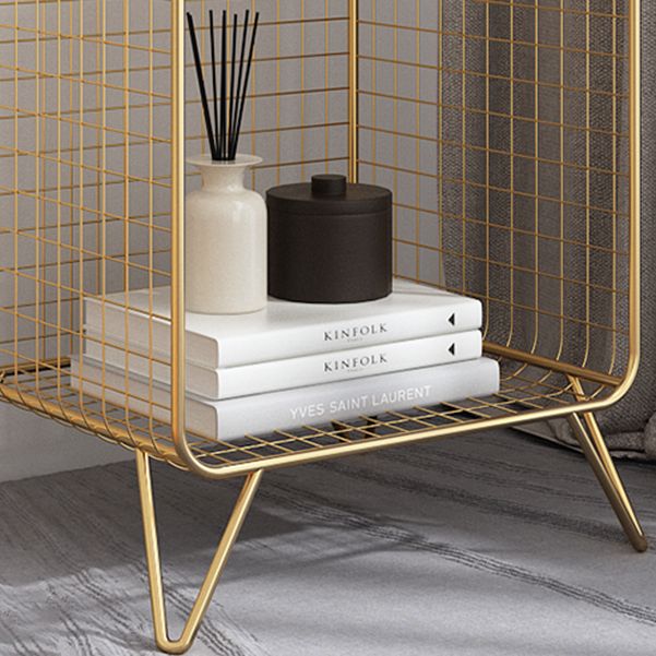 Metal Rectangle Closed Storage Bookcase Nordic Standard Bookshelf