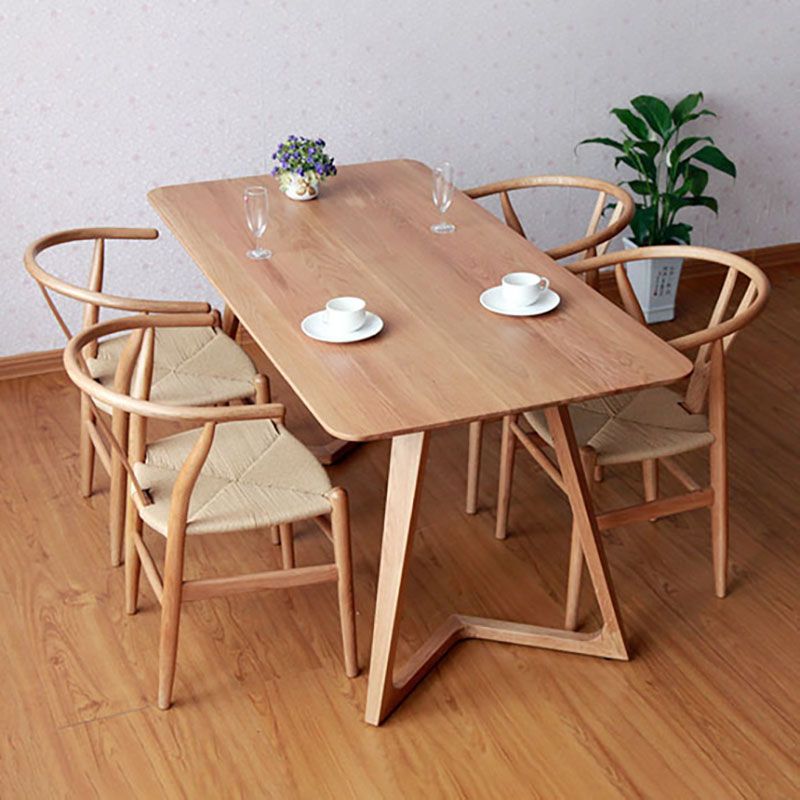 Contemporary Style Dining Chairs Wood Dining Armless Side Chairs