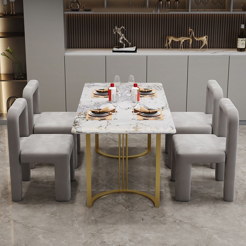 Modern Parsons Dining Chair Velvet Dining Chair for Dining Room