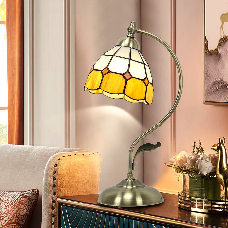 Tiffany Style Desk Light 1-Light Table Lamp Fixture for Bedroom