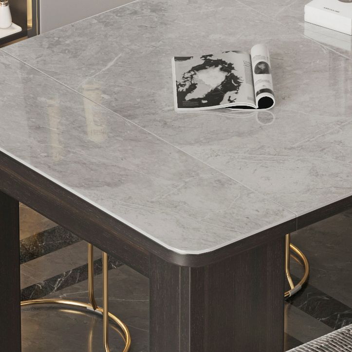 Mesa de comedor de piedra sinterizada de 70 ''