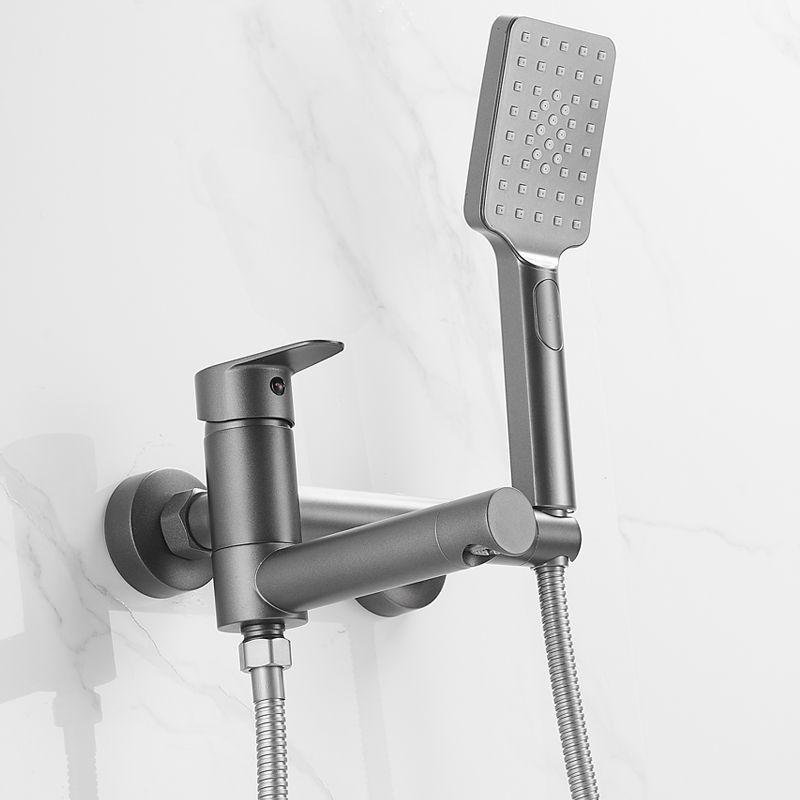 Bathroom Faucet Handheld Shower Head Rod Handle Bathtub Faucet