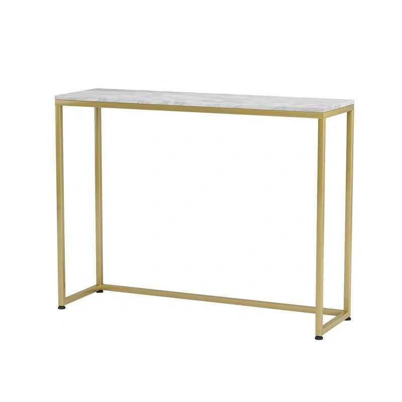 Marble Top Console Table for Hall Console Accent Table 29.53"