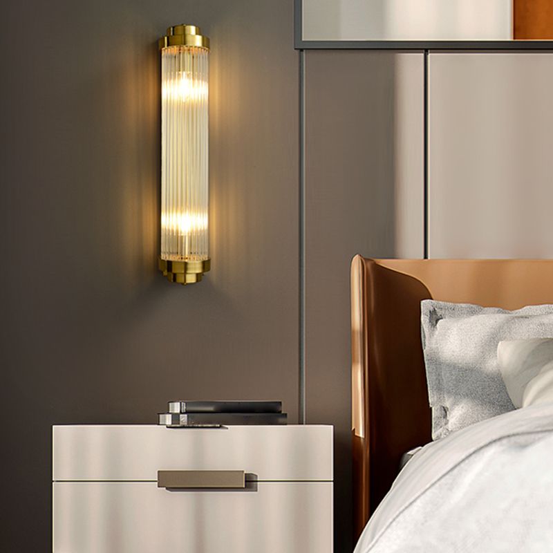 5 Styles for Optional Crystal Wall Sconce in Gold Postmodern Indoor Sconce Light