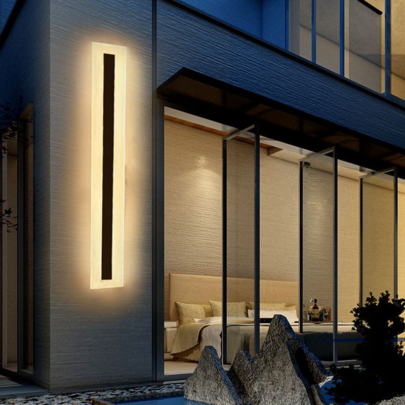 Lámparas de pared lineales de estilo contemporáneo 1 Metal 1 luces montadas en la pared ligera