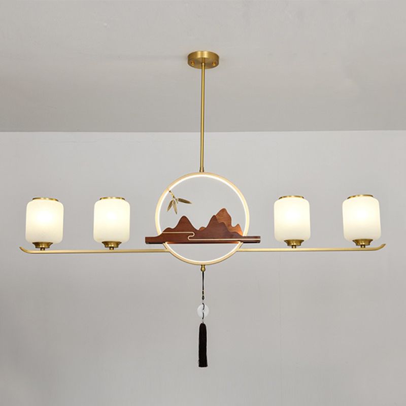 Luces colgantes de cocina contemporáneos Cilíndrico 5 Luz de luz Luz de luz accesorios