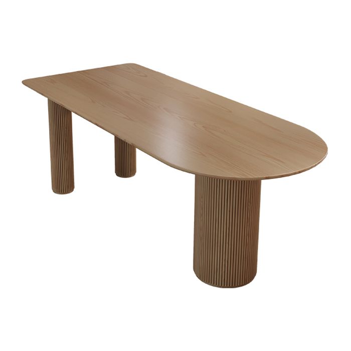 Mesa de pino sólida de forma gratuita Simplicidad de 3 patas para comedor para comedor