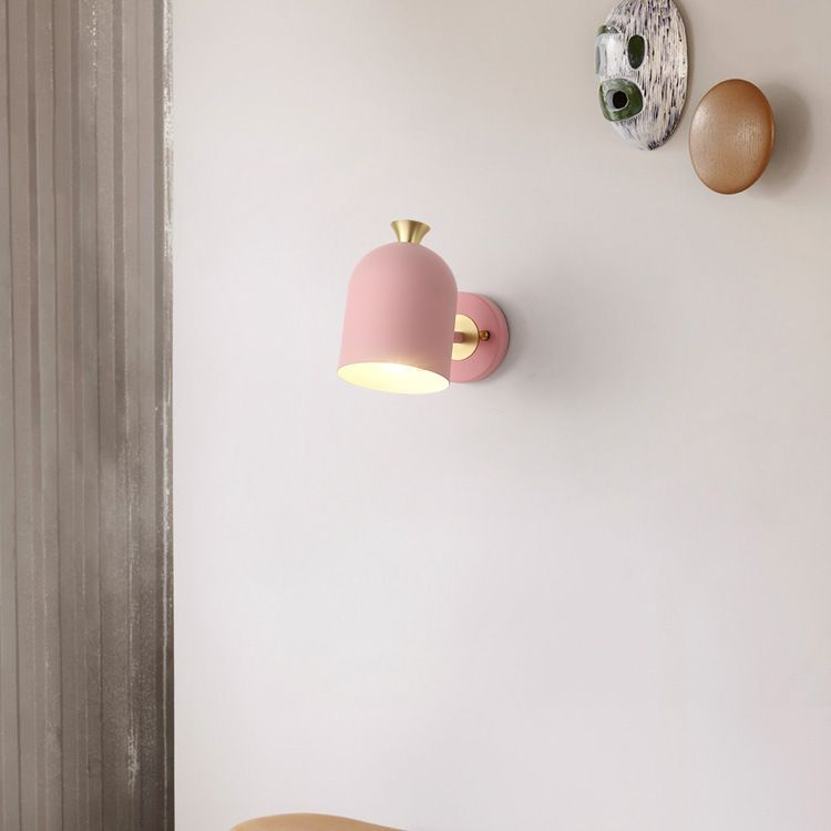 Luci da parete moderna a parete a cupola allungata 1 metallo 1 luci da parete leggera