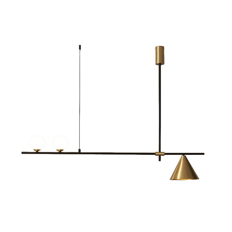 Modern Simple Island Light Glass Hanging Light for Dining Room