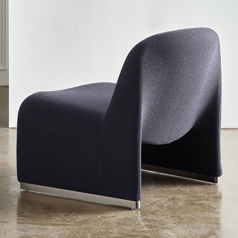 Wool Armless Chair 28.34" High Metal Frame Chair for Living Room