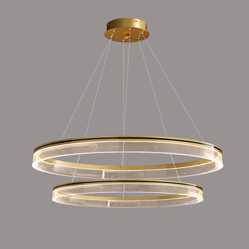 Luz de lámpara orbicular moderna restaurante de lámparas de lámparas colgantes con sombra acrílica