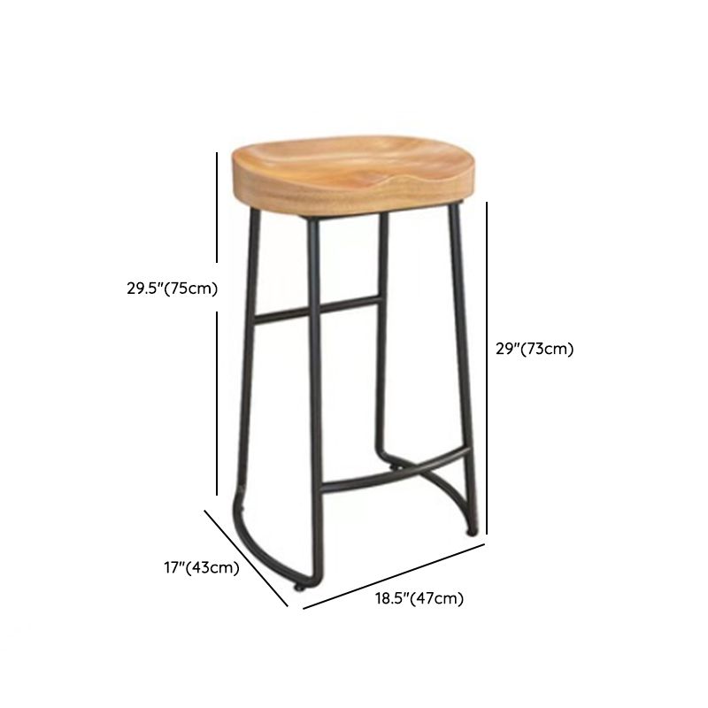 Modern Bar Table Set 1/7 Pieces Solid Wood Rectangle Bar table with Backless Stools
