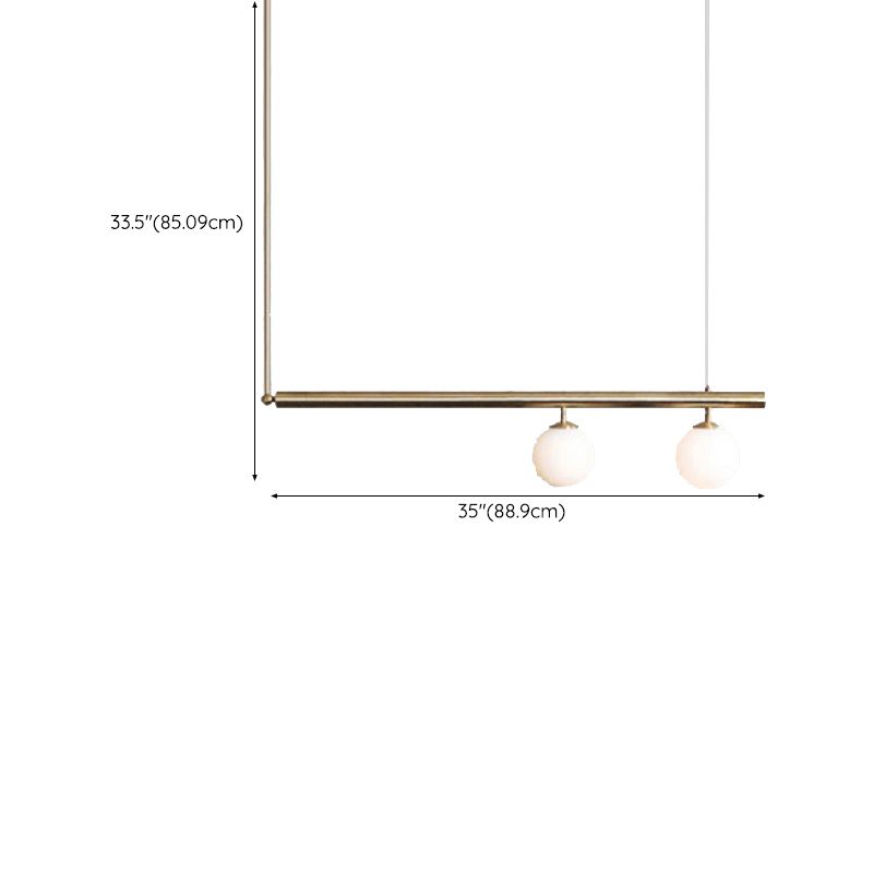 Metal Kitchen Island Lighting Industrial Glass Shaded Ceiling Light for Room