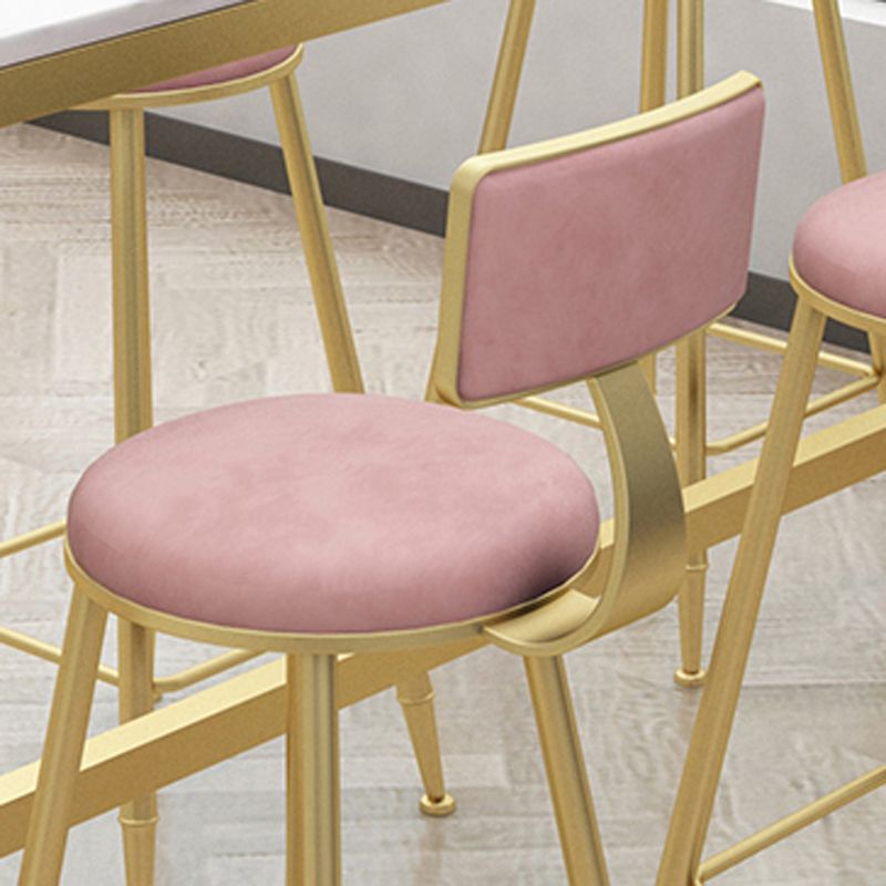 Glam Bar Table Set 1/5/9 Pieces Rectangle Stone Counter Table with Stools for Living Room