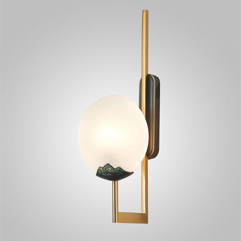 Lampada moderna del cerchio in metallo lampada a monte armato Prontone della parete in ottone per soggiorno