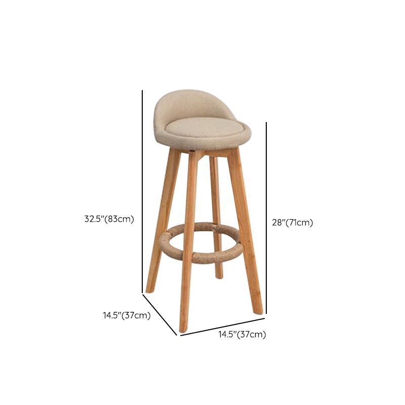 1/3 Pieces Modern Solid Wood Round Pub Table with High Stools