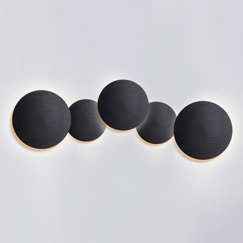 Circle Sconce Light Fixture Modern Style LED Metal Wall Sconce Lighting