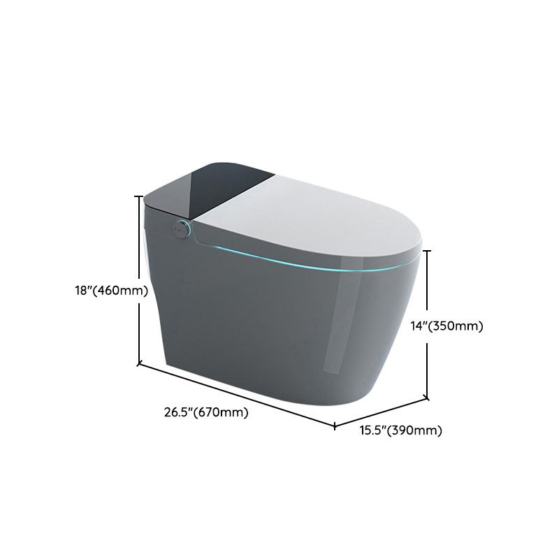 Contemporary One Piece Toilet Concealed Tank Toilet Bowl for Washroom
