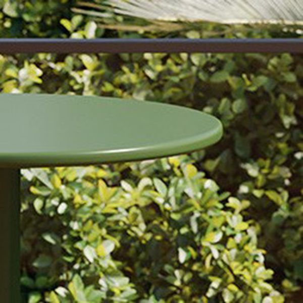 Contemporary Metal Round Bar Table Outdoor Pedestal Bar Dining Table