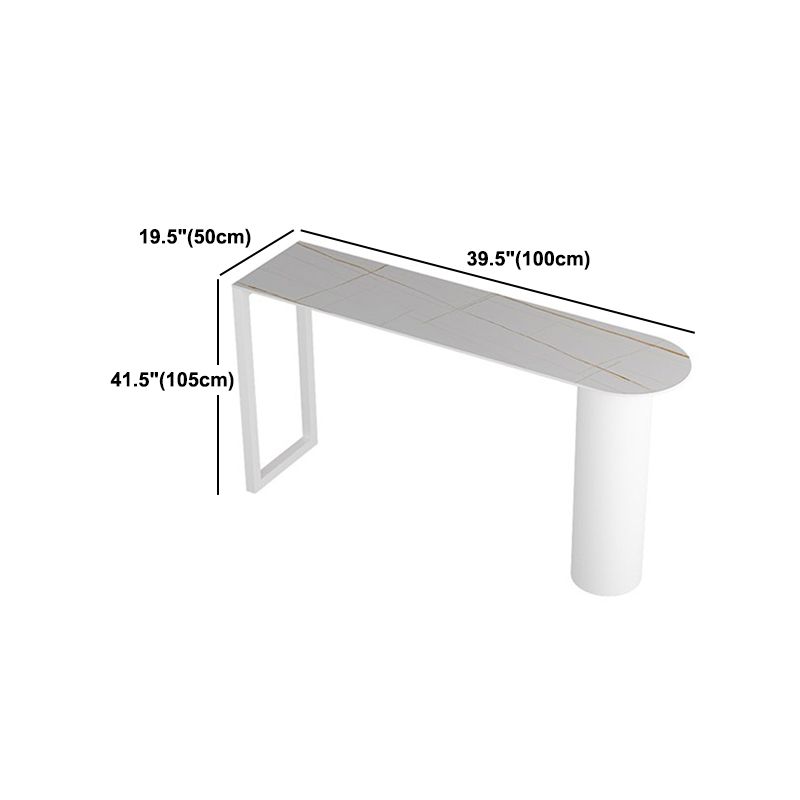 Contemporary 1/2/3/5 Pieces Sintered Stone Pub Table Set Fixed Table Counter Table