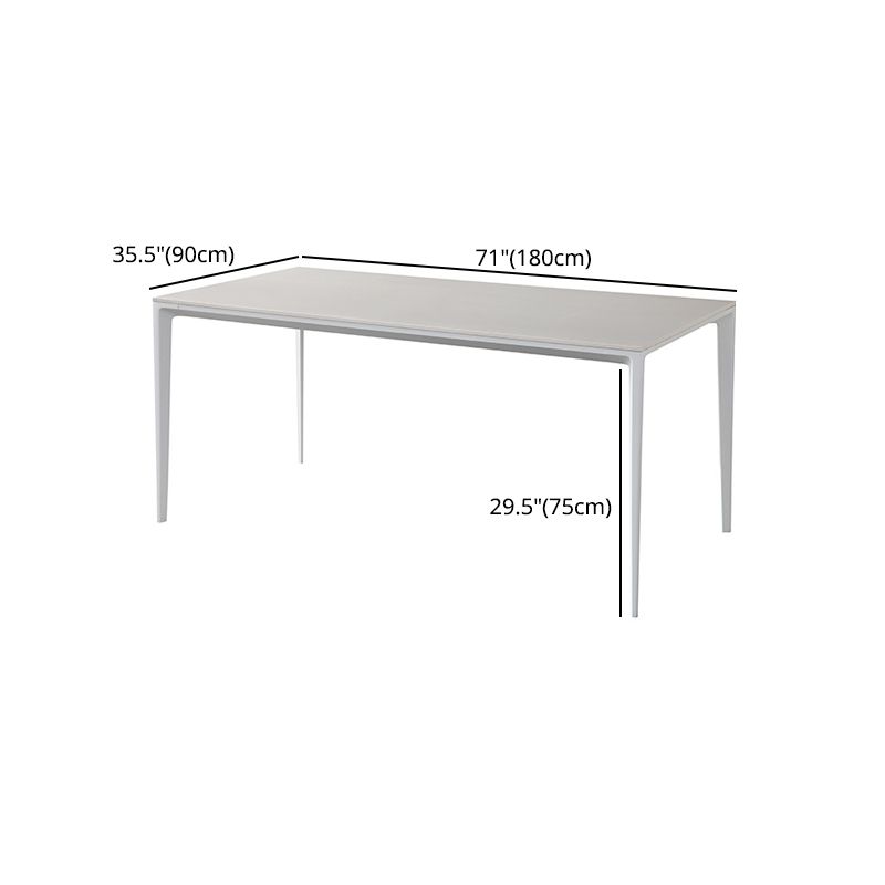 Designer Style 1/4/5/7 Pieces Rectangle Dining Set Sintered Stone Dining Table with Chairs