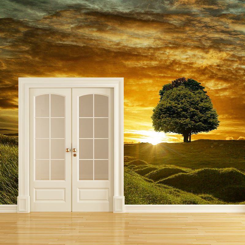 Horizontal Photography Sky Wall Mural Modernism Wall Decoration for Sitting Room