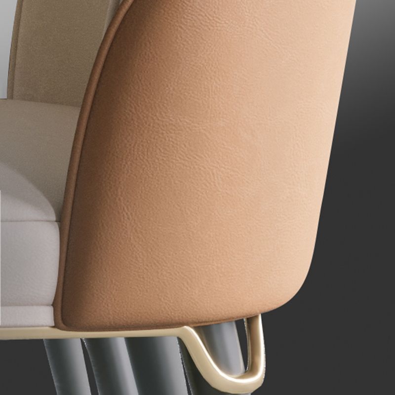 Inicio Sillas de comedor sin brazos Sillas laterales tapizadas con patas de madera (juego de 2)