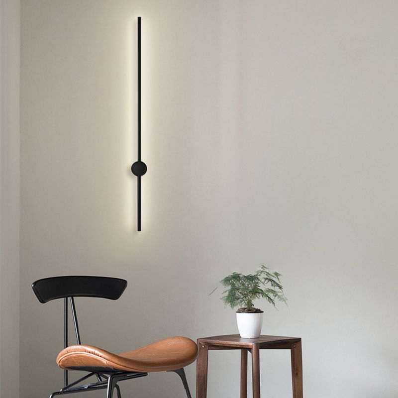 Modernism Metal Wall Mounted Sconce Black Wall Light for Living Room