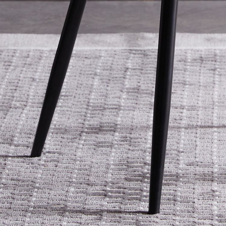 Sillas de comedor industriales de metal, sillas de comedor tapizadas sin brazos para uso doméstico