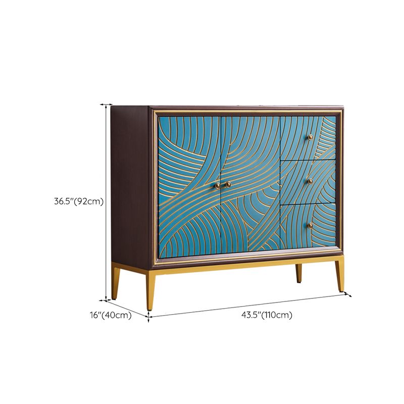 Manufactured Wood Storage Chest Glam Style Storage Chest Dresser