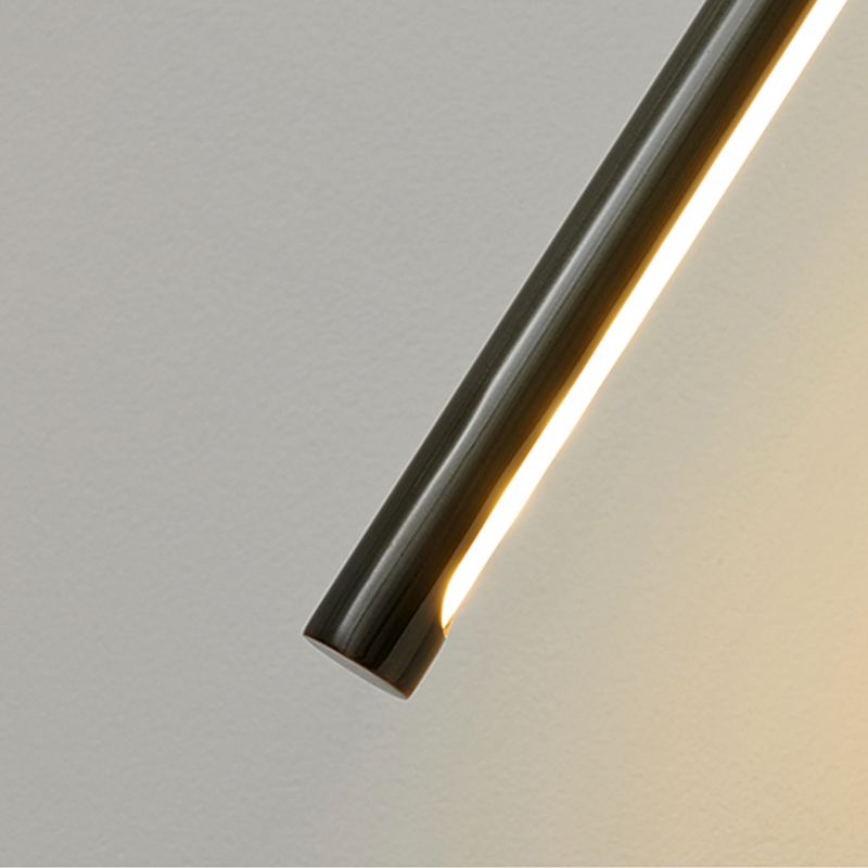 Metal Linear Hanging Lights Modern Style Multi Light Hanging Mount Fixture for Restaurant