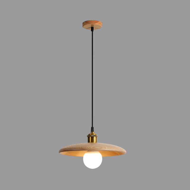 Minimalistischer Stil Anhänger Beleuchtungsbehandlung Kreis Anhänger Lichtkit mit Holzschatten