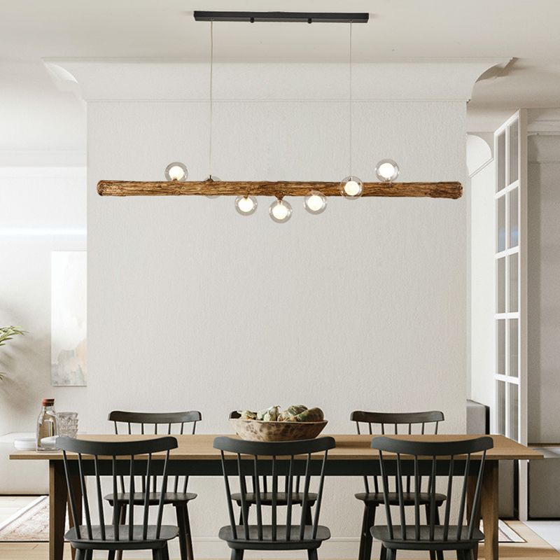 Glass Island Lighting Fixture Modern Style Pendant Lighting Fixture