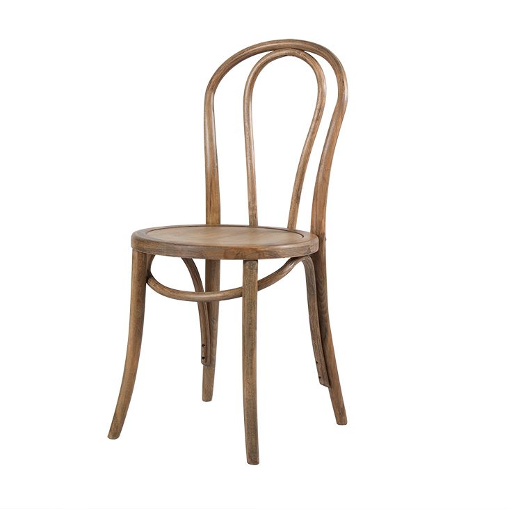Sillas modernas de madera maciza de haya, juego de sillas laterales con respaldo Windsor para comedor y cocina