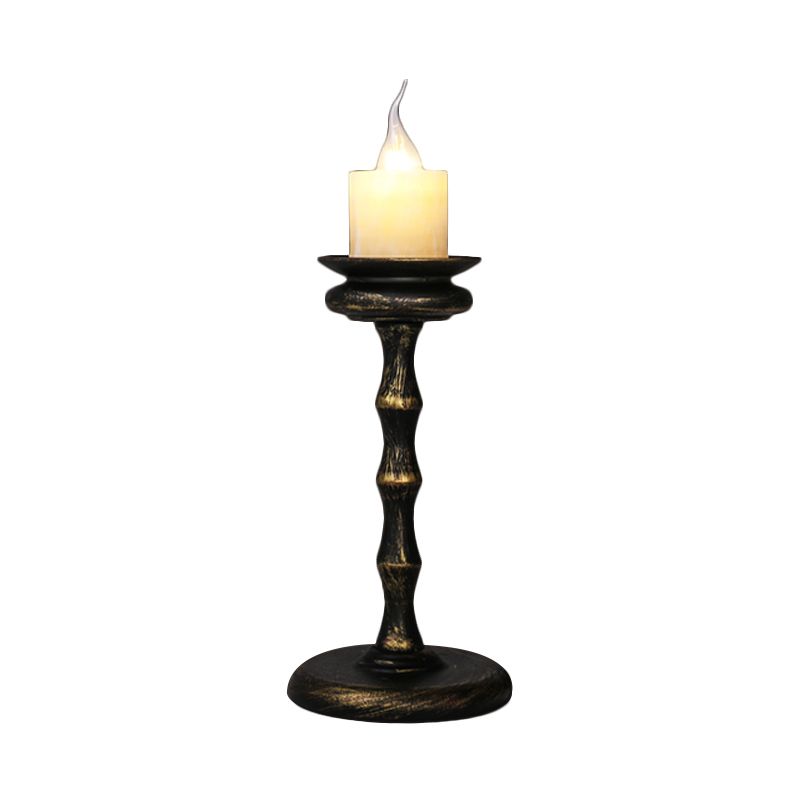 1 Light Desk Light Warehouse Style Candabra Marble Table Éclairage en laiton / bronze avec base de colonne en métal