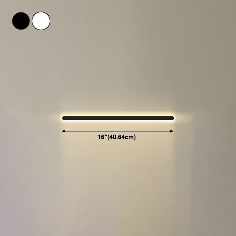 Lampes murales linéaires de style moderne métal 1 éclairage mural clair