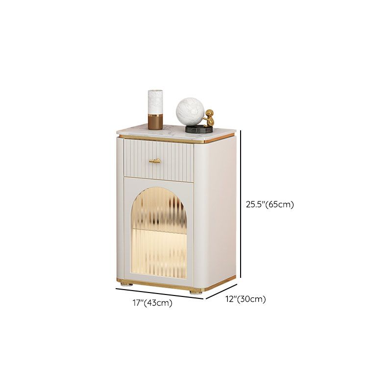 Contemporary Storage Chest Stone Dresser with 1/2/3 Drawers , 11.7-inch Width