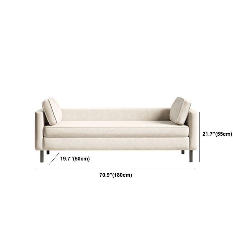 Modern Upholstered Seating Bench Rectangle Bench with Wooden Base for Bedroom