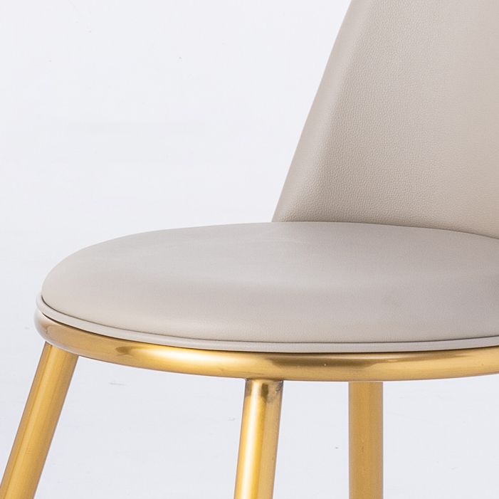 Chaises d'appoint rembourrées de Style Glam, chaises de salle à manger sans accoudoirs à dossier solide pour la maison