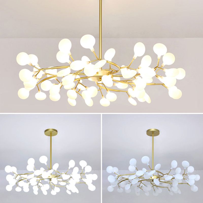 Foglie Lampada lampada lampada da design moderno illuminazione a sospensione acrilica per il ristorante