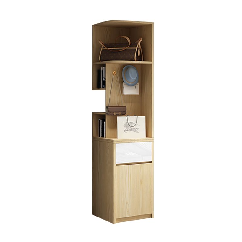 Hinged Storage Cabinet Engineered Wood Wardrobe Cabinet for Home