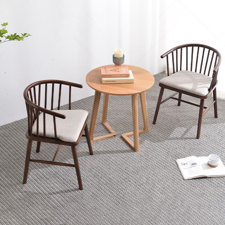 Chaise en bois d'hévéa de style moderne, chaises de salle à manger de cuisine arrière Windsor