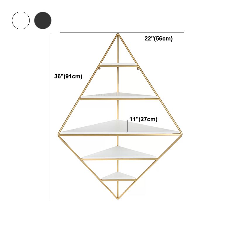 Iron Frame Wall Mounted Bookshelf Industrial Vertical Manufactured Wood Shelf Bookshelf