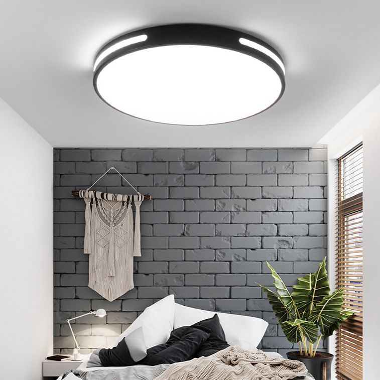 360° surroundverlichting Ronde LED-plafondlamp Modern minimalisme Metalen opengewerkte randen Inbouwlamp voor studeerkamer