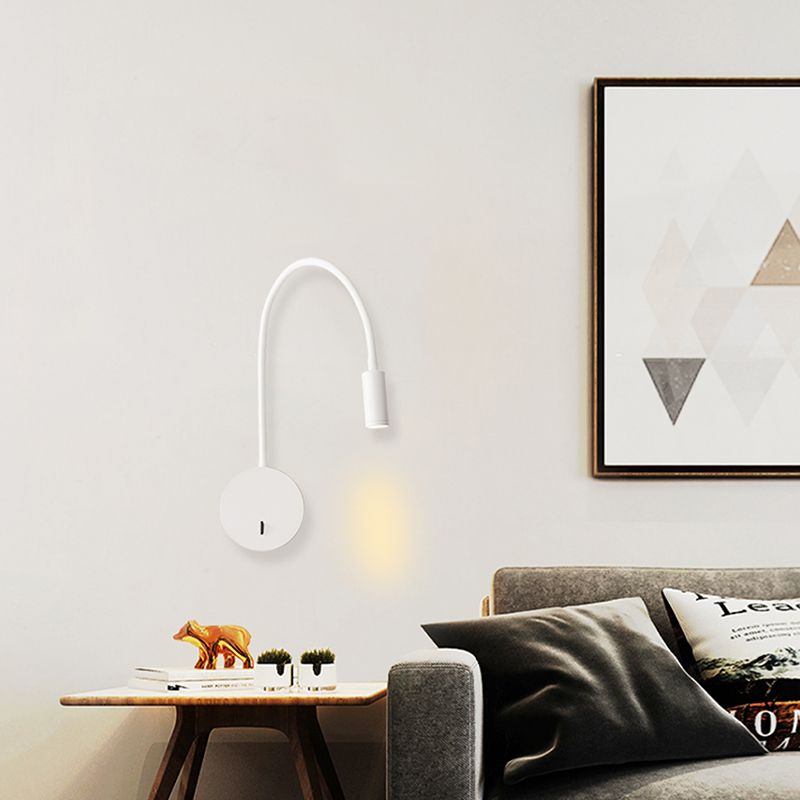 Geometric Shape Metal Reading Wall Lighting Modern 1 Light Wall Mounted Lighting