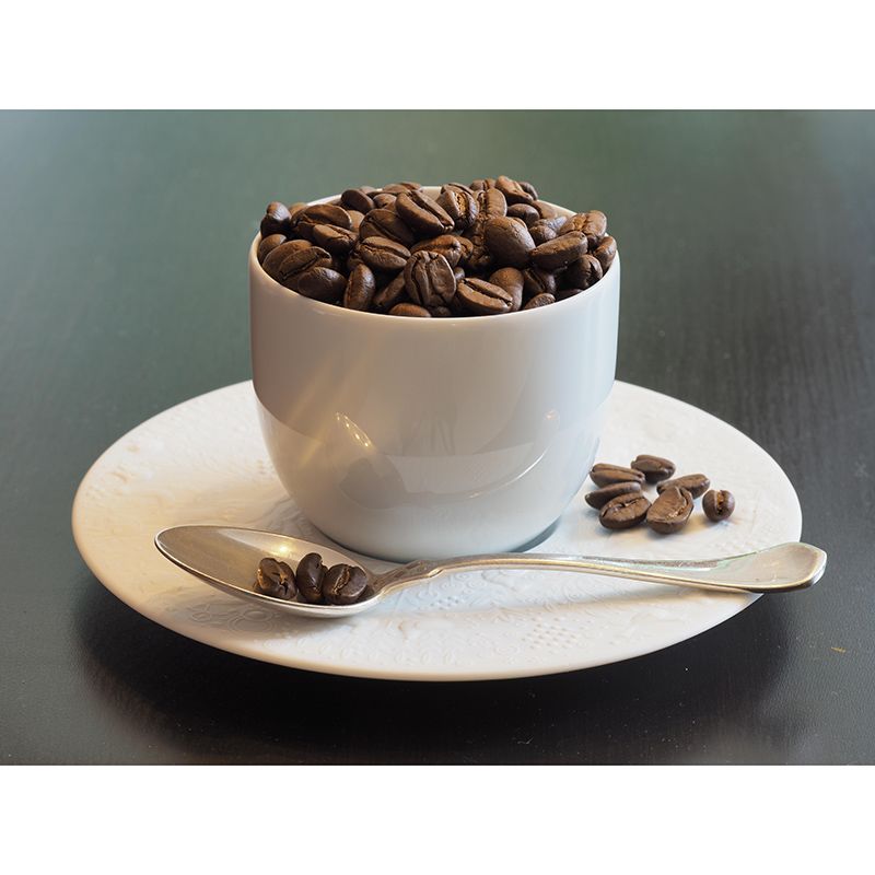 Customized Fragrant Coffee Beans Mural Wall Decor Photography Wallpaper for Coffee Shop