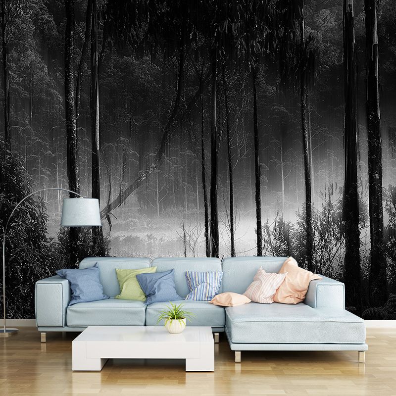 Forest Moisture Resistant Mural Wall Covering for Bedroom Wall Decor